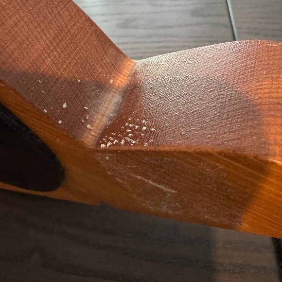 Vintage Wood Beaver Coin Bank Smokey See-Thru Lucite Belly - Picture 6 of 8